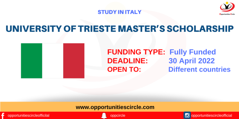 University of Trieste Master’s Scholarship
