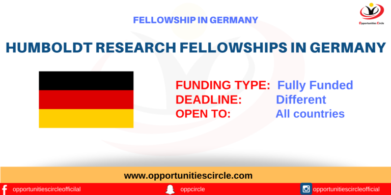 Humboldt Research Fellowships