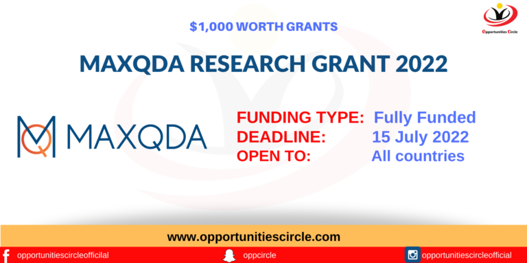 MAXQDA Research Grant 2022