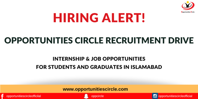 OPPORTUNITIES CIRCLE RECRUITMENT DRIVE