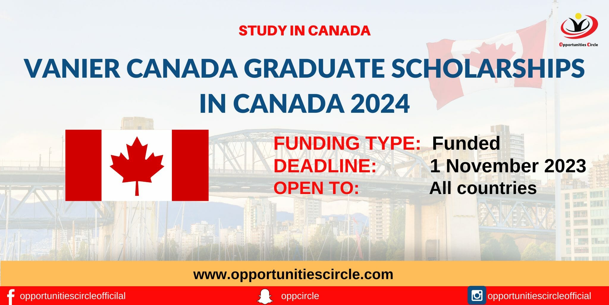 Vanier Canada Graduate Scholarships 2024 Study in Canada Vanier CSG