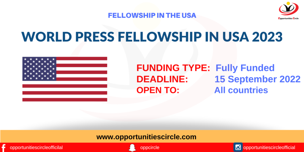 World Press Fellowship in USA 2023
