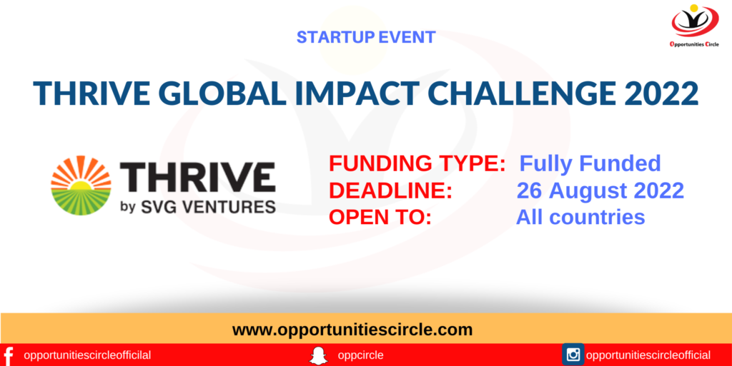 THRIVE Global Impact Challenge 2022