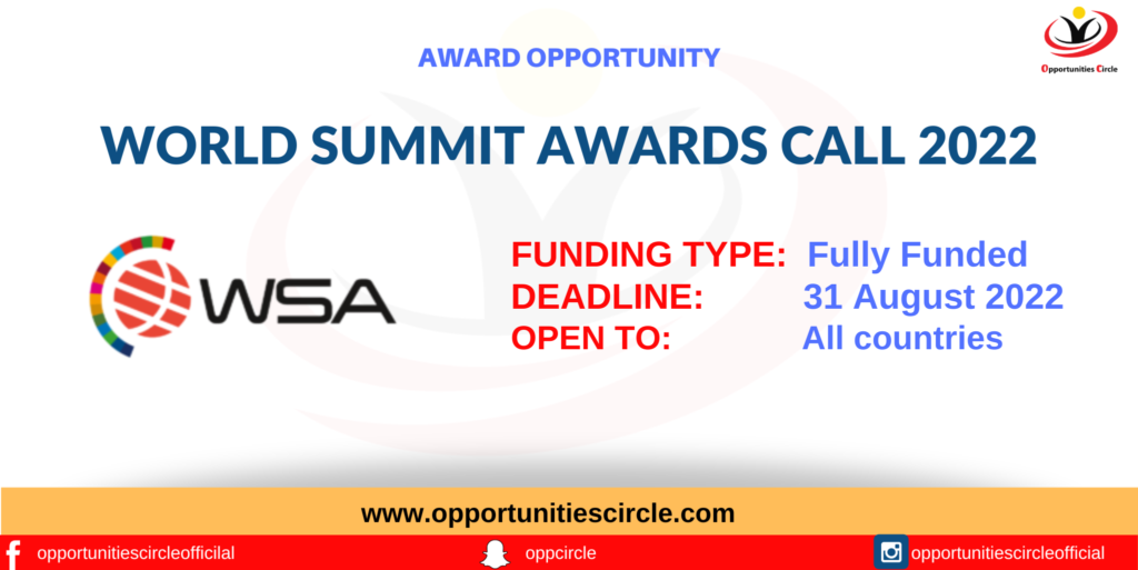World Summit Awards Call 2022