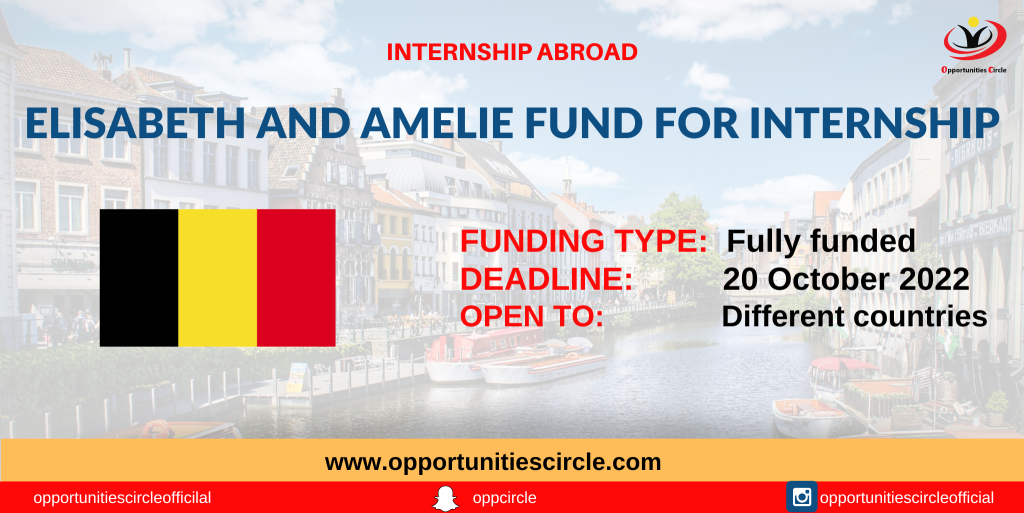 Elisabeth and Amelie Fund for Internship 2023