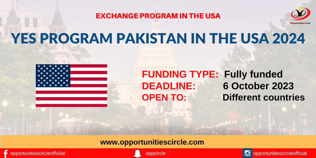 YES Program Pakistan 2024-25 in the USA