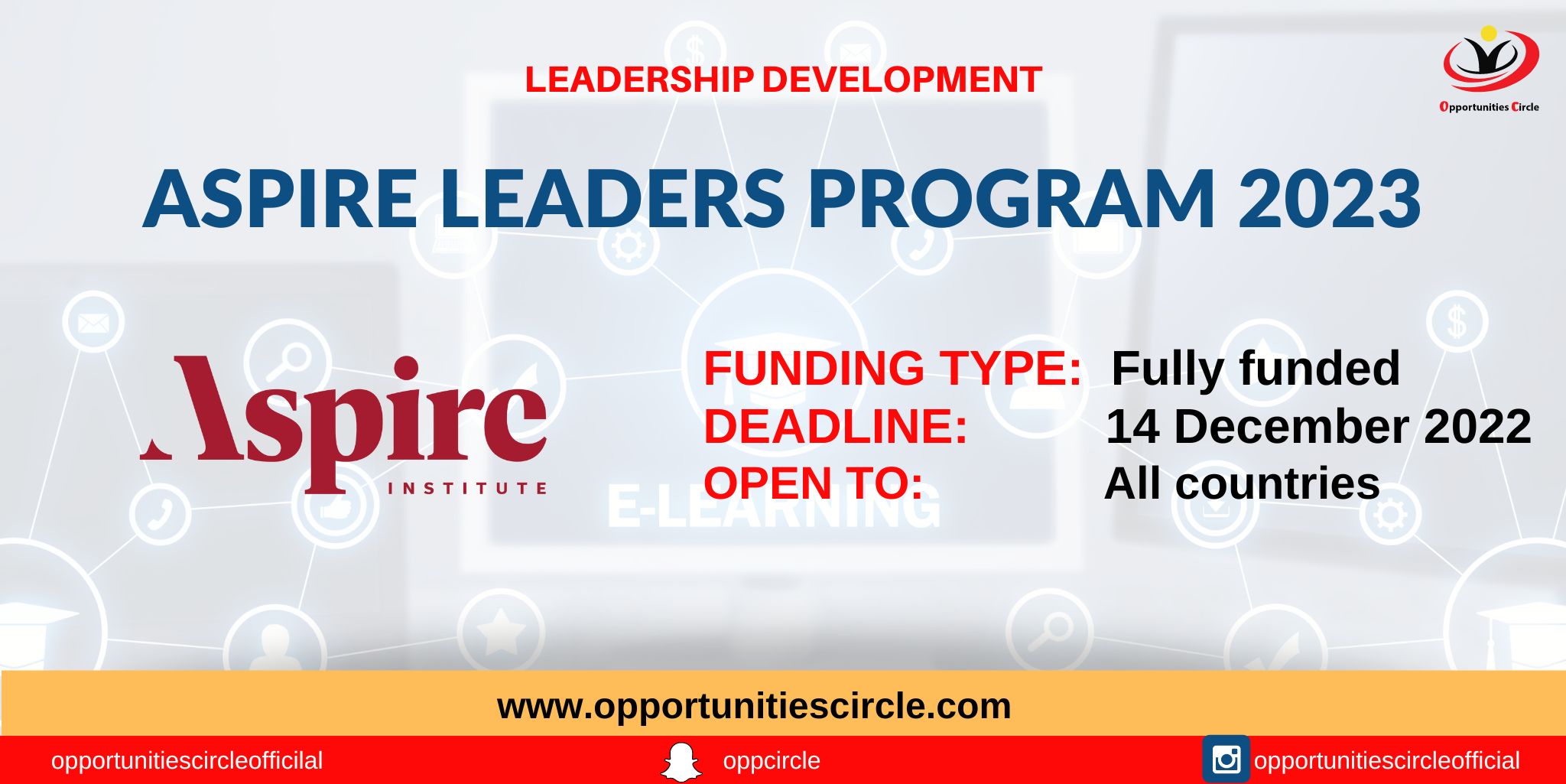 Aspire Leaders Program 2023 Fully Funded Leadership Program