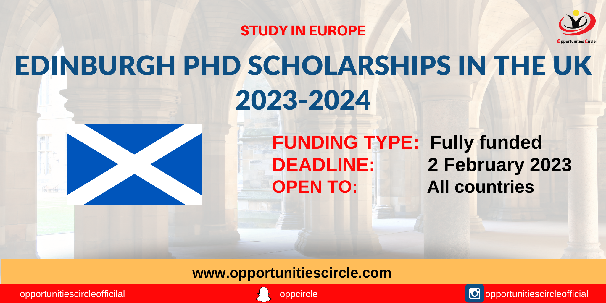 phd scholarships in scotland