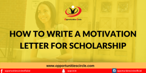 Motivation Letter for Scholarship
