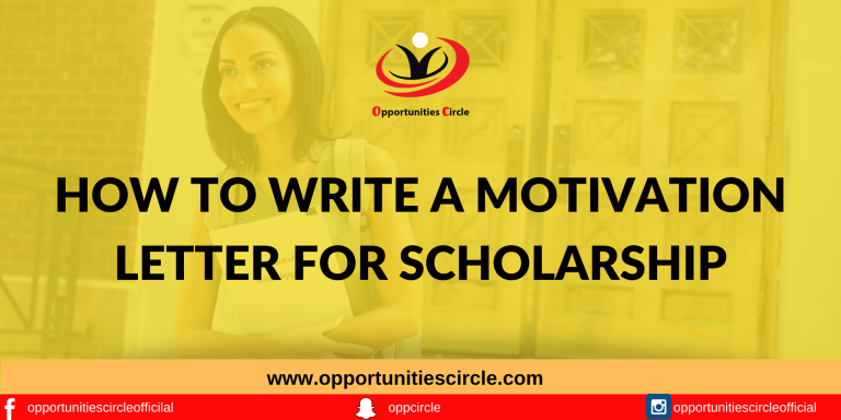 Motivation Letter for Scholarship