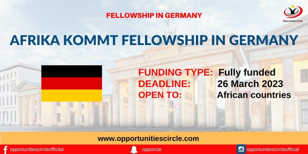 AFRIKA KOMMT Fellowship in Germany 2023