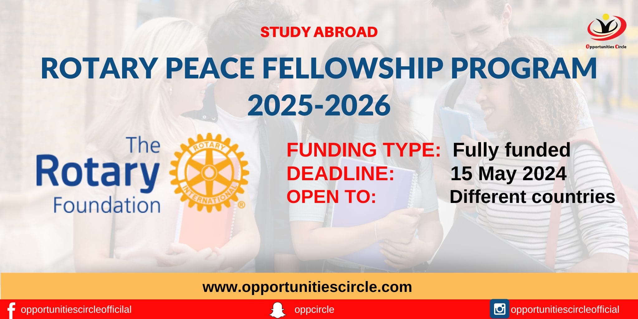 Rotary Peace Fellowship Program 20252026 Fully Funded