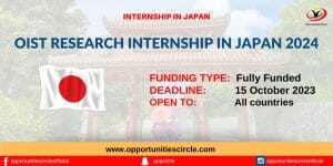 OIST Internship in Japan 2024