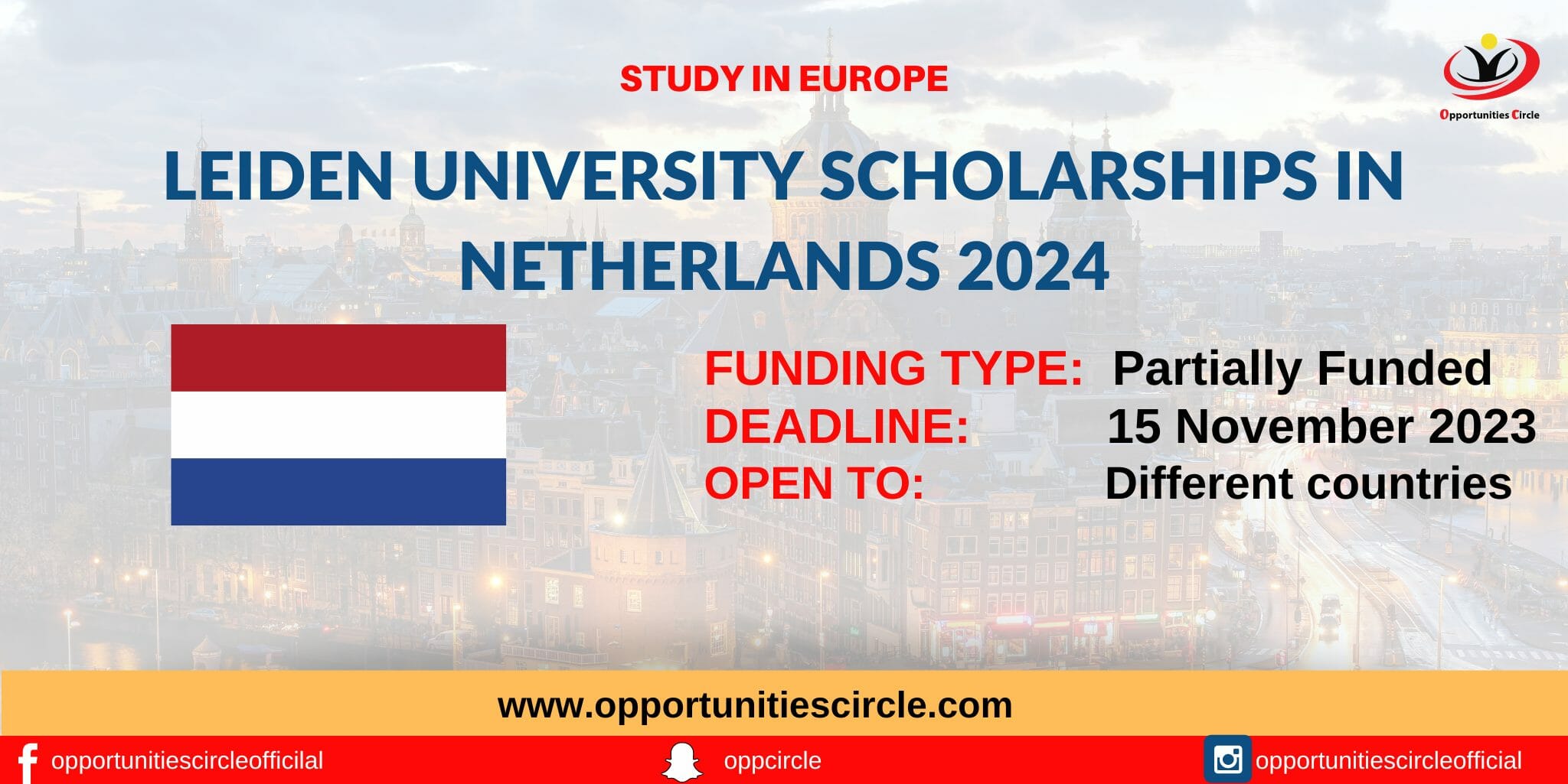 phd scholarships netherlands