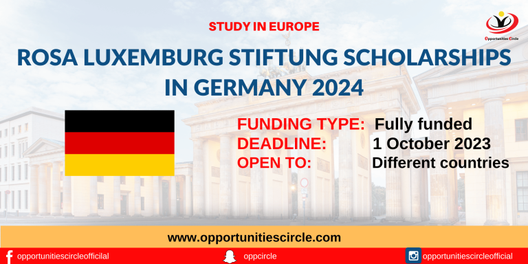 Rosa Luxemburg Stiftung Scholarships in Germany 2024
