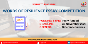 Words of Resilience Essay Competition
