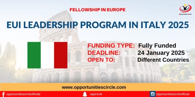 EUI Leadership Program in Italy 2025