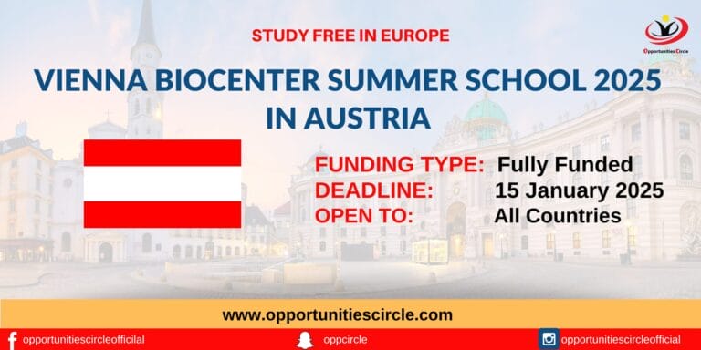 Vienna BioCenter Summer School 2025 in Austria