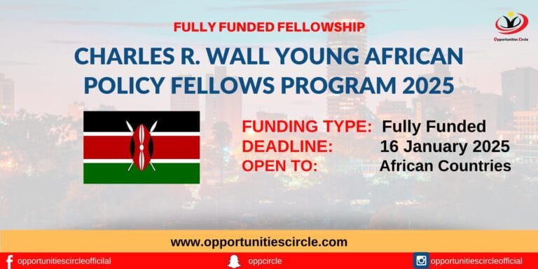 Charles R. Wall Young African Policy Fellows Program 2025