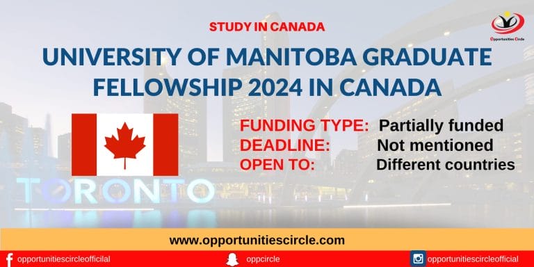 University of Manitoba Graduate Fellowship (UMGF) | Study in Canada
