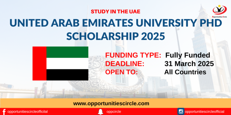United Arab Emirates PhD Scholarship 2025
