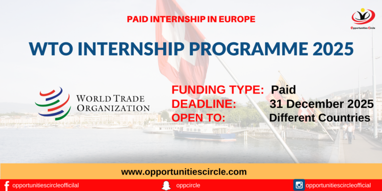 WTO Internship Programme 2025