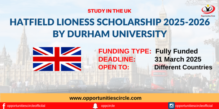 Hatfield Lioness Scholarship 2025-2026 in the UK
