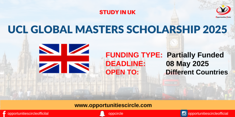 UCL Global Masters Scholarship