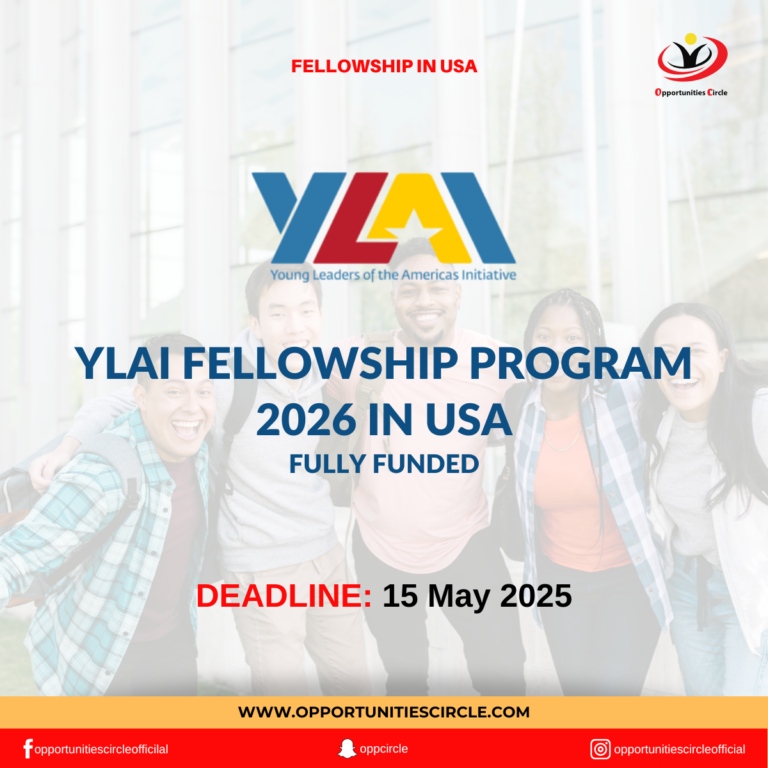 YLAI Fellowship Program 2026 in USA