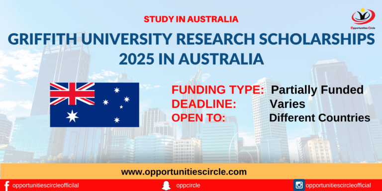 Griffith University Research Scholarships 2025 in Australia