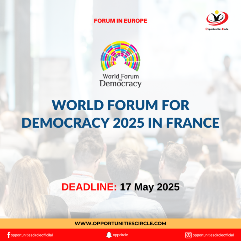 World Forum for Democracy 2025 in France