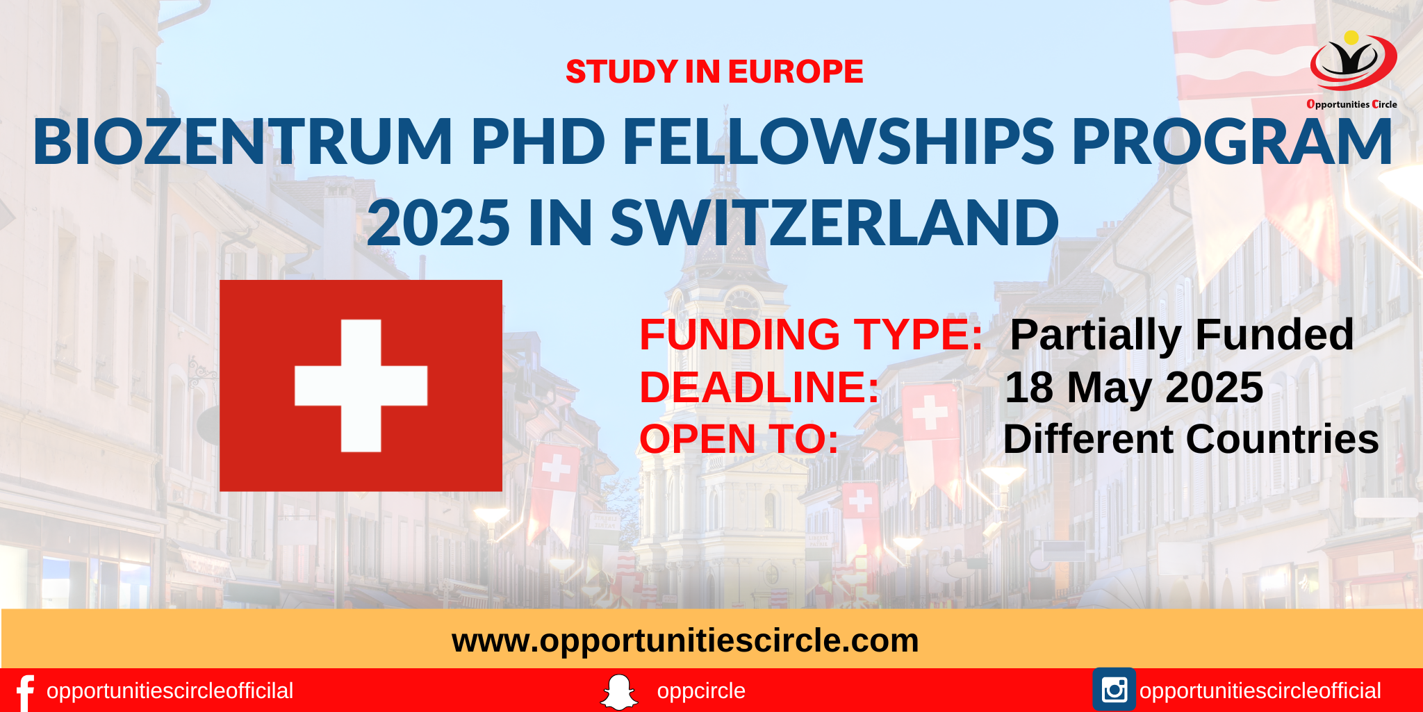 Biozentrum phd fellowships program 2025 in switzerland opportunities