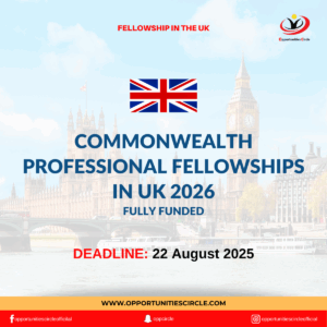 Commonwealth Professional Fellowships in UK 2026