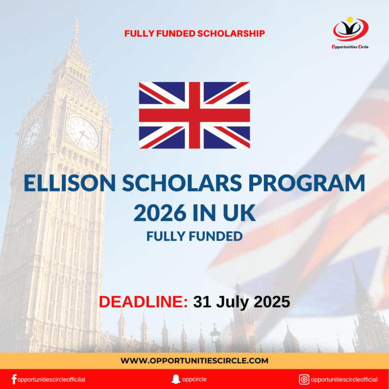 Ellison Scholars Program 2026 in UK