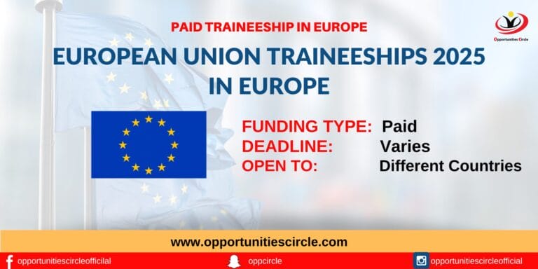 European Union Traineeships 2025 in Europe