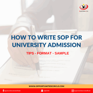 How to Write SOP for University Admission