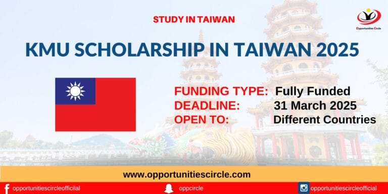 KMU Scholarship in Taiwan 2025