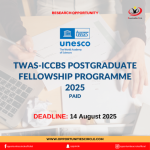 TWAS-ICCBS Postgraduate Fellowship Programme 2025