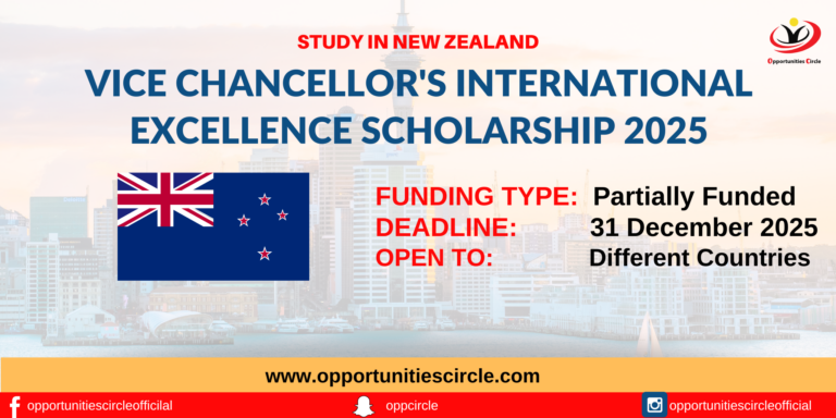 Vice Chancellor's International Excellence Scholarship 2025