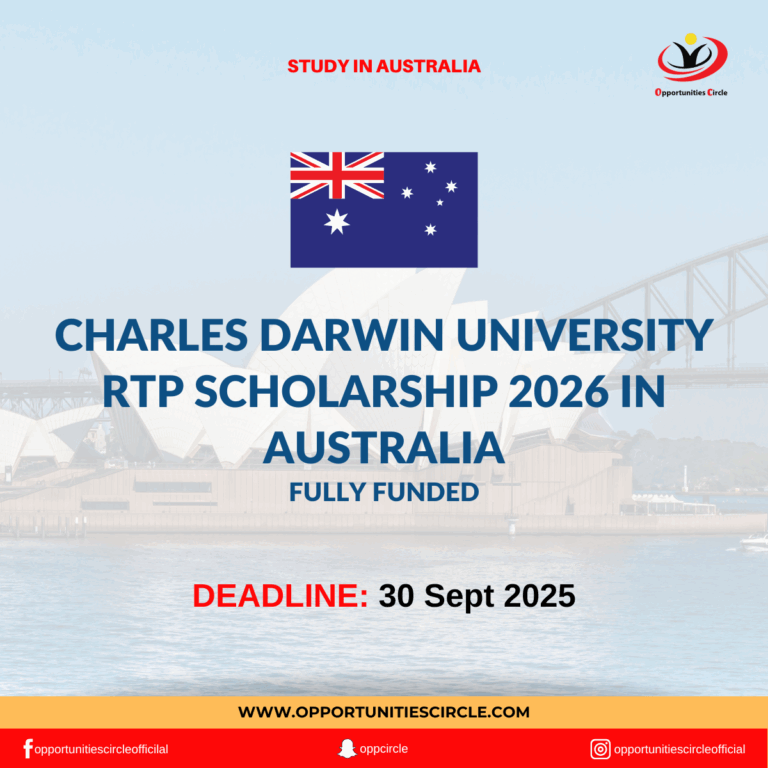 Charles Darwin University RTP Scholarship 2026 in Australia