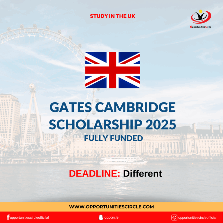 Gates Cambridge Scholarship 2025