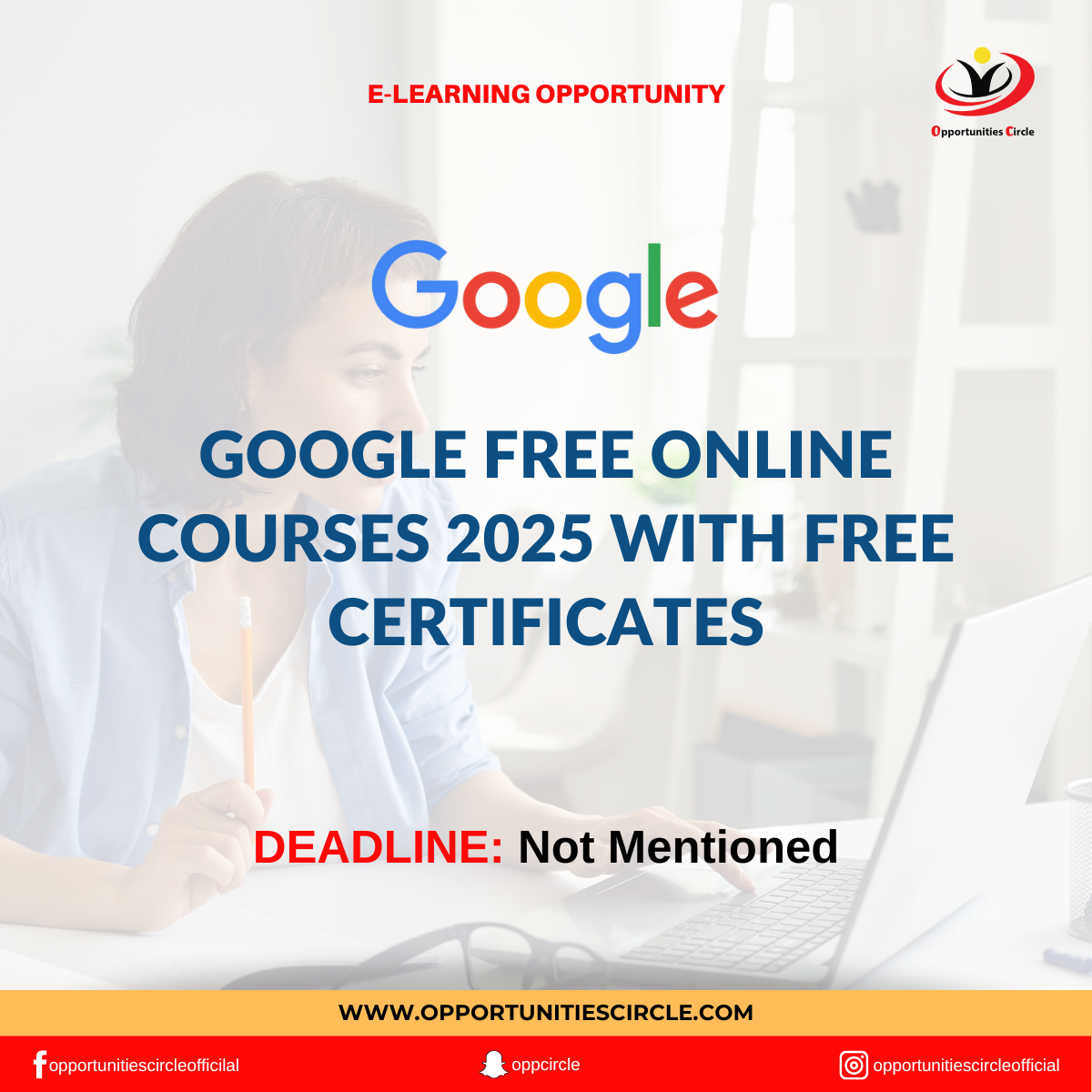 Google Free Online Courses 2025 with Free Certificates | Grow with Google -  Opportunities Circle