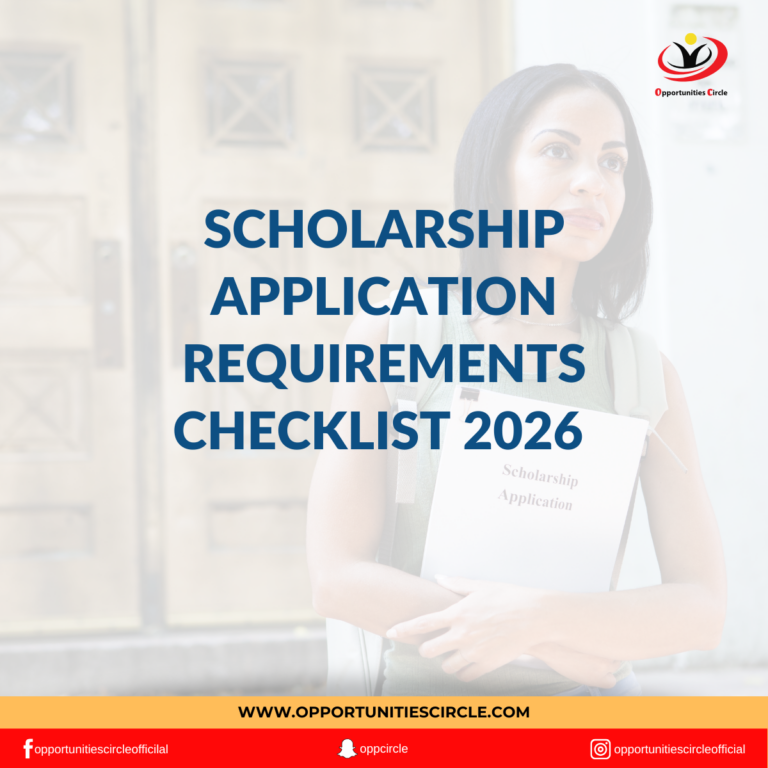 Scholarship Application Requirements Checklist 2026