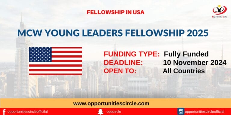 MCW Young Leaders Fellowship 2025 in USA