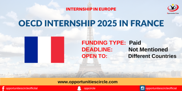 OECD Internship 2025 in France