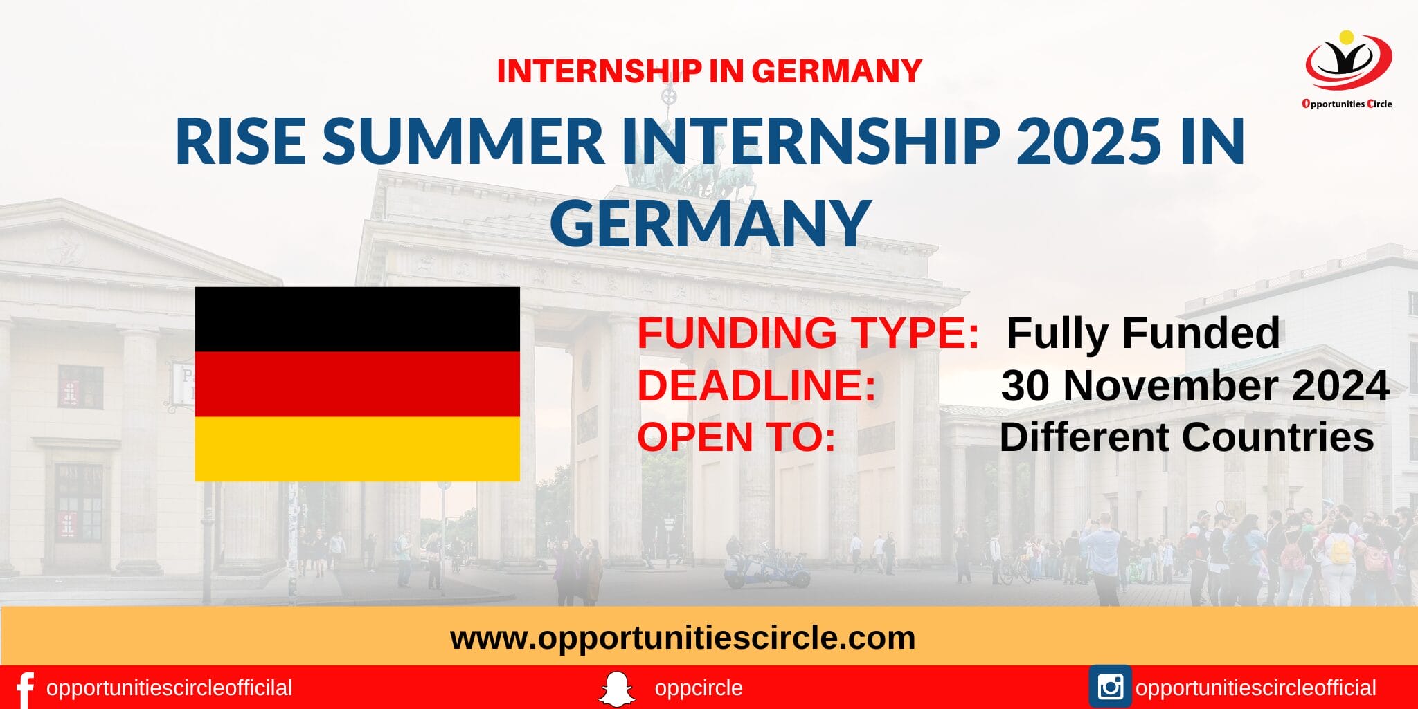RISE Summer Internship 2025 in Germany | Fully Funded - Opportunities