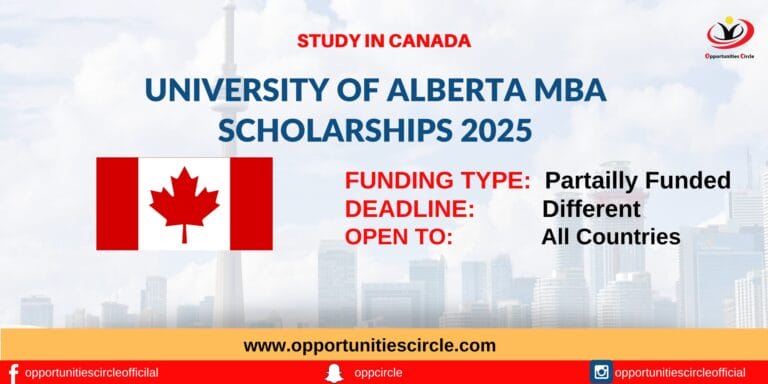University of Alberta MBA Scholarships 2025