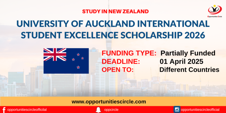 University of Auckland International Student Excellence Scholarship 2026