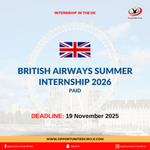British Airways Summer Internship 2026