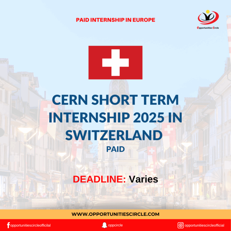CERN Short Term Internship 2025 in Switzerland